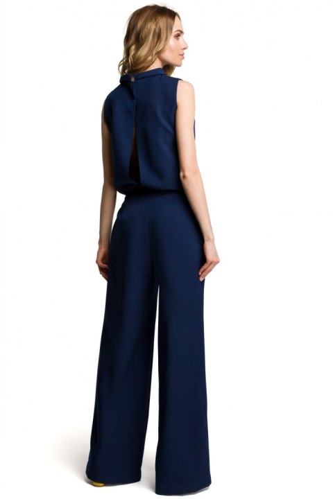 Kombinezon Damski Model MOE382 Navy - Moe Moe Kombinezon Damski Model MOE382 Navy - Moe Moe