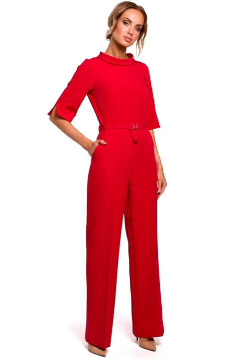 Kombinezon Damski Model MOE463 Red - Moe Moe Kombinezon Damski Model MOE463 Red - Moe Moe