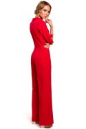 Kombinezon Damski Model MOE463 Red - Moe Moe Kombinezon Damski Model MOE463 Red - Moe Moe