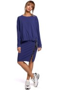 Spódnica Model MOE494 Indygo - Moe Moe Spódnica Model MOE494 Indygo - Moe Moe