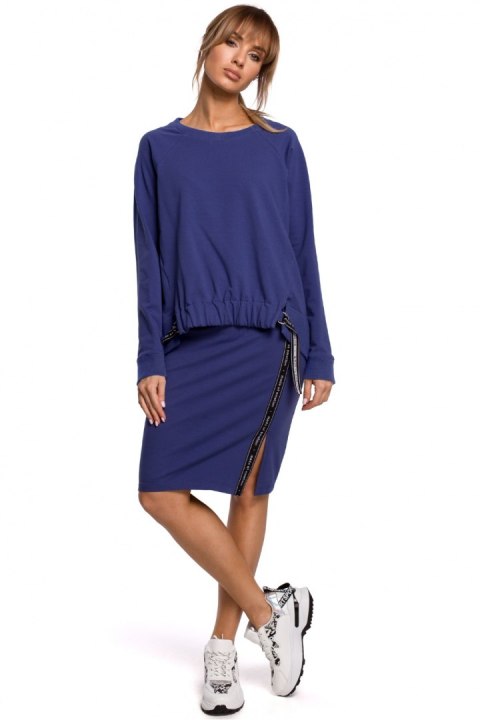 Spódnica Model MOE494 Indygo - Moe Moe Spódnica Model MOE494 Indygo - Moe Moe
