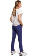 Spodnie Damskie Model MOE493 Indygo - Moe Moe Spodnie Damskie Model MOE493 Indygo - Moe Moe