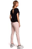 Spodnie Damskie Model MOE493 Pink - Moe Moe Spodnie Damskie Model MOE493 Pink - Moe Moe
