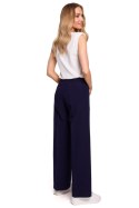 Spodnie Damskie Model MOE570 Navy - Moe Moe Spodnie Damskie Model MOE570 Navy - Moe Moe