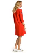 Sukienka Model MOE343 Red - Moe Moe Sukienka Model MOE343 Red - Moe Moe