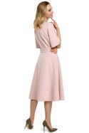 Sukienka Model MOE396 Powder Pink - Moe Moe Sukienka Model MOE396 Powder Pink - Moe Moe