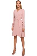 Sukienka Model MOE487 Powder Pink - Moe Moe Sukienka Model MOE487 Powder Pink - Moe Moe