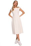 Sukienka Model MOE581 Śmietana - Moe Moe Sukienka Model MOE581 Śmietana - Moe Moe