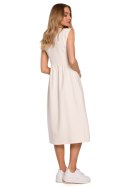 Sukienka Model MOE581 Śmietana - Moe Moe Sukienka Model MOE581 Śmietana - Moe Moe