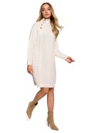Sukienka Model MOE635 Beige - Moe Moe Sukienka Model MOE635 Beige - Moe Moe