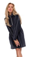 Sukienka Model MOE764 Grafit - Moe Moe Sukienka Model MOE764 Grafit - Moe Moe