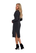 Sukienka Model MOE772 Antracyt - Moe Moe Sukienka Model MOE772 Antracyt - Moe Moe