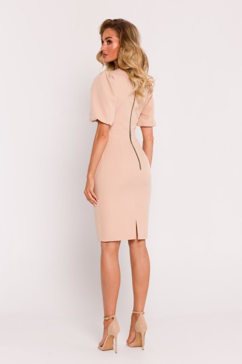 Sukienka Model MOE779 Beige - Moe Moe Sukienka Model MOE779 Beige - Moe Moe