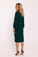 Sukienka Model MOE812 Bottle Green - Moe Moe Sukienka Model MOE812 Bottle Green - Moe Moe