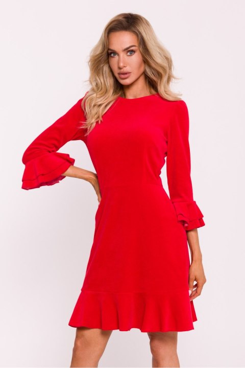 Sukienka Model MOE825 Red - Moe Moe Sukienka Model MOE825 Red - Moe Moe