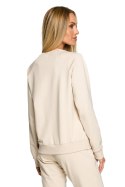 Bluza Damska Model MOE693 Piasek - Moe Moe Bluza Damska Model MOE693 Piasek - Moe Moe