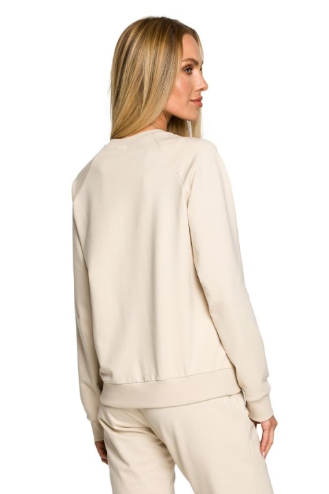 Bluza Damska Model MOE693 Piasek - Moe Moe Bluza Damska Model MOE693 Piasek - Moe Moe