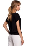 Bluzka Model MOE498 Black - Moe Moe Bluzka Model MOE498 Black - Moe Moe