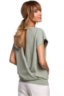 Bluzka Model MOE498 Pistacja - Moe Moe Bluzka Model MOE498 Pistacja - Moe Moe