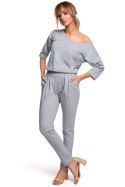 Kombinezon Damski Model MOE497 Gołębi - Moe Moe Kombinezon Damski Model MOE497 Gołębi - Moe Moe