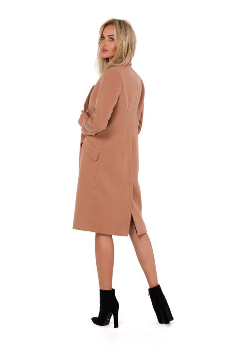 Płaszcz Damski Model MOE758 Camel - Moe Moe Płaszcz Damski Model MOE758 Camel - Moe Moe