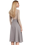 Spódnica Model MOE302 Grey - Moe Moe Spódnica Model MOE302 Grey - Moe Moe