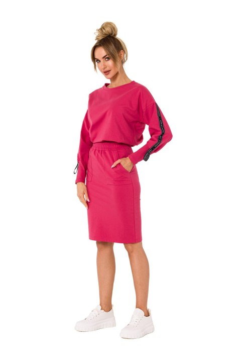 Spódnica Model MOE728 Coral - Moe Moe Spódnica Model MOE728 Coral - Moe Moe