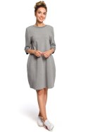 Sukienka Model MOE417 Grey - Moe Moe Sukienka Model MOE417 Grey - Moe Moe