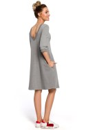 Sukienka Model MOE417 Grey - Moe Moe Sukienka Model MOE417 Grey - Moe Moe