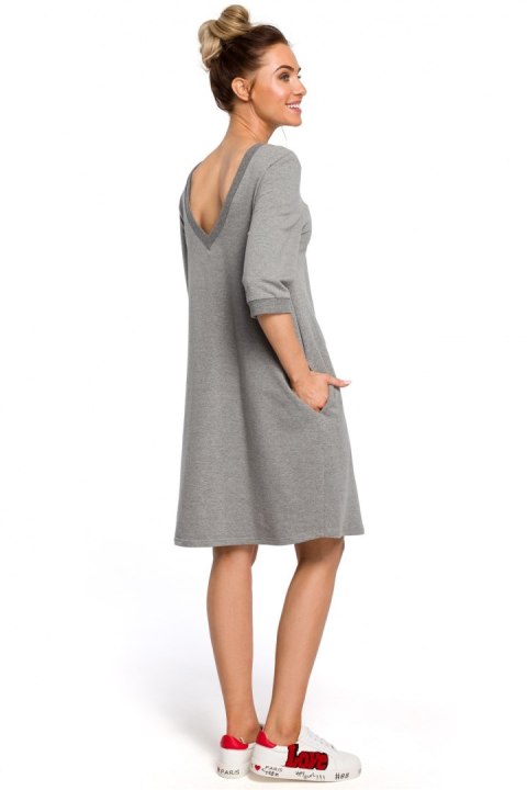 Sukienka Model MOE417 Grey - Moe Moe Sukienka Model MOE417 Grey - Moe Moe