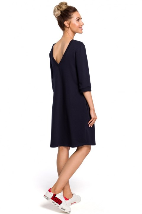 Sukienka Model MOE417 Navy - Moe Moe Sukienka Model MOE417 Navy - Moe Moe