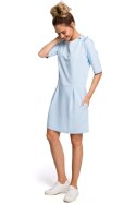 Sukienka Model MOE422 Sky Blue - Moe Moe Sukienka Model MOE422 Sky Blue - Moe Moe