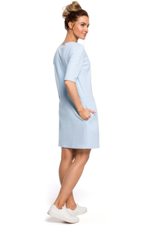 Sukienka Model MOE422 Sky Blue - Moe Moe Sukienka Model MOE422 Sky Blue - Moe Moe