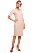 Sukienka Model MOE455 Beige - Moe Moe Sukienka Model MOE455 Beige - Moe Moe