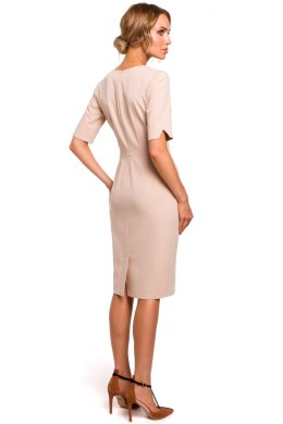 Sukienka Model MOE455 Beige - Moe Moe