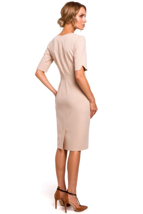 Sukienka Model MOE455 Beige - Moe Moe Sukienka Model MOE455 Beige - Moe Moe