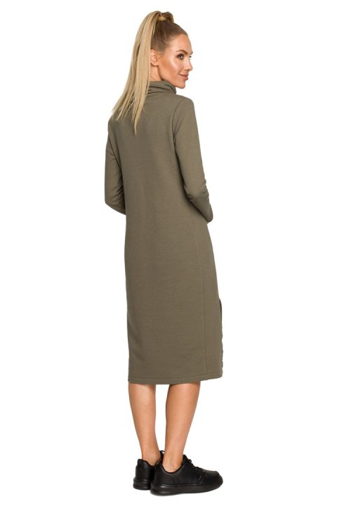Sukienka Model MOE688 Khaki - Moe Moe Sukienka Model MOE688 Khaki - Moe Moe