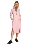 Sukienka Model MOE688 Powder Pink - Moe Moe Sukienka Model MOE688 Powder Pink - Moe Moe