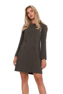 Sukienka Model MOE753 Khaki - Moe Moe Sukienka Model MOE753 Khaki - Moe Moe