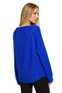 Sweter Damski Model MOE712 Szafir - Moe Moe Sweter Damski Model MOE712 Szafir - Moe Moe