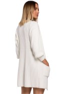 Sweter Kardigan Model MOE538 Ecru - Moe Moe Sweter Kardigan Model MOE538 Ecru - Moe Moe