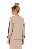Bluza Damska Model MOE727 Beige - Moe Moe