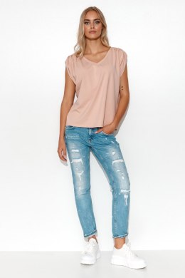 Bluzka Model M774 Powder Pink - Makadamia Makadamia