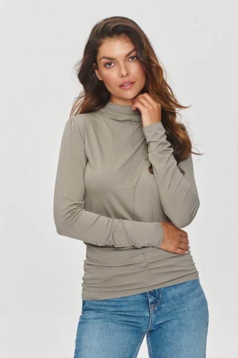 Bluzka Model M840 Taupe - Makadamia Makadamia Bluzka Model M840 Taupe - Makadamia Makadamia