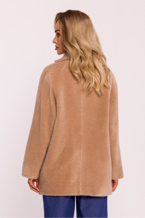 Płaszcz Damski Model MOE808 Beige - Moe Moe Płaszcz Damski Model MOE808 Beige - Moe Moe