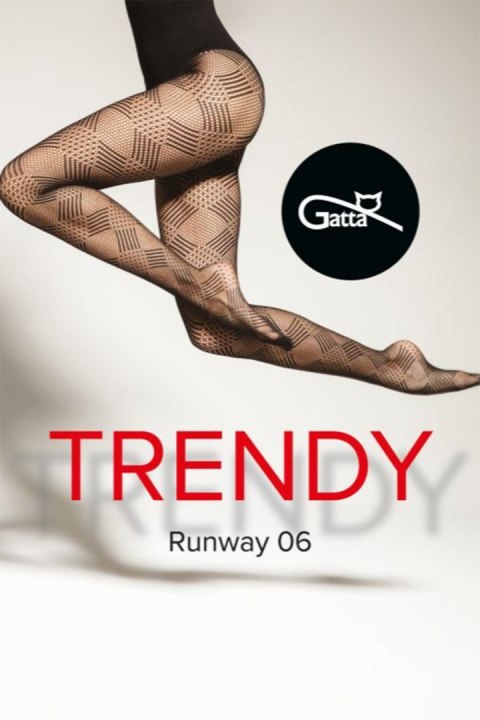 Rajstopy Model Runway 06 Nero Black - Gatta Gatta Rajstopy Model Runway 06 Nero Black - Gatta Gatta