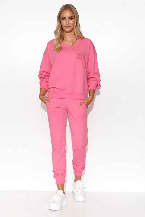 Spodnie Komplet Model M787 Baby Pink - Makadamia Makadamia Spodnie Komplet Model M787 Baby Pink - Makadamia Makadamia