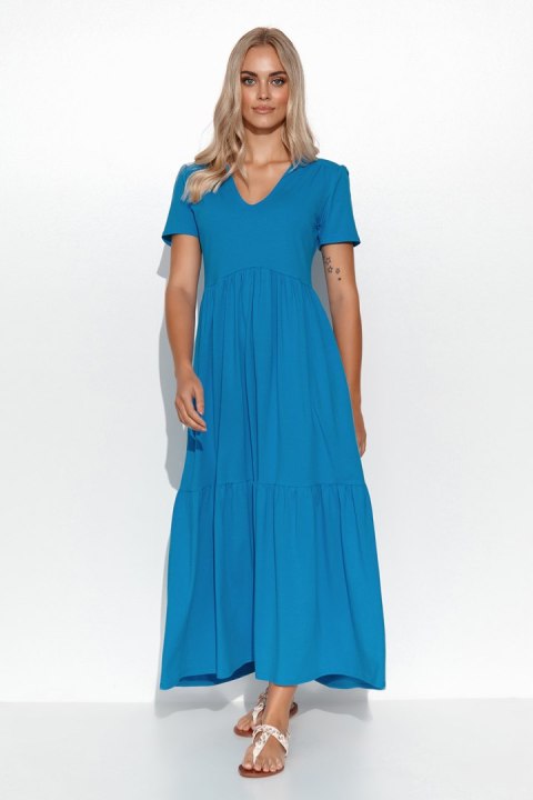Sukienka Model M549 Blue Jeans - Makadamia Makadamia Sukienka Model M549 Blue Jeans - Makadamia Makadamia