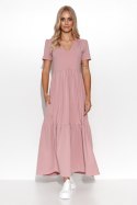 Sukienka Model M549 Dirty Pink - Makadamia Makadamia Sukienka Model M549 Dirty Pink - Makadamia Makadamia