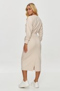 Sukienka Model M842 Light Beige - Makadamia Makadamia Sukienka Model M842 Light Beige - Makadamia Makadamia